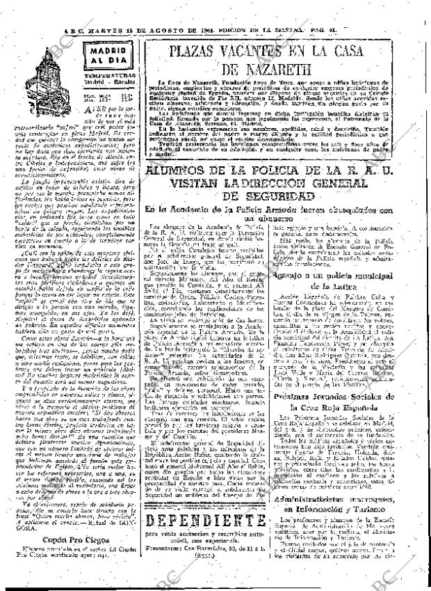 ABC MADRID 18-08-1964 página 41