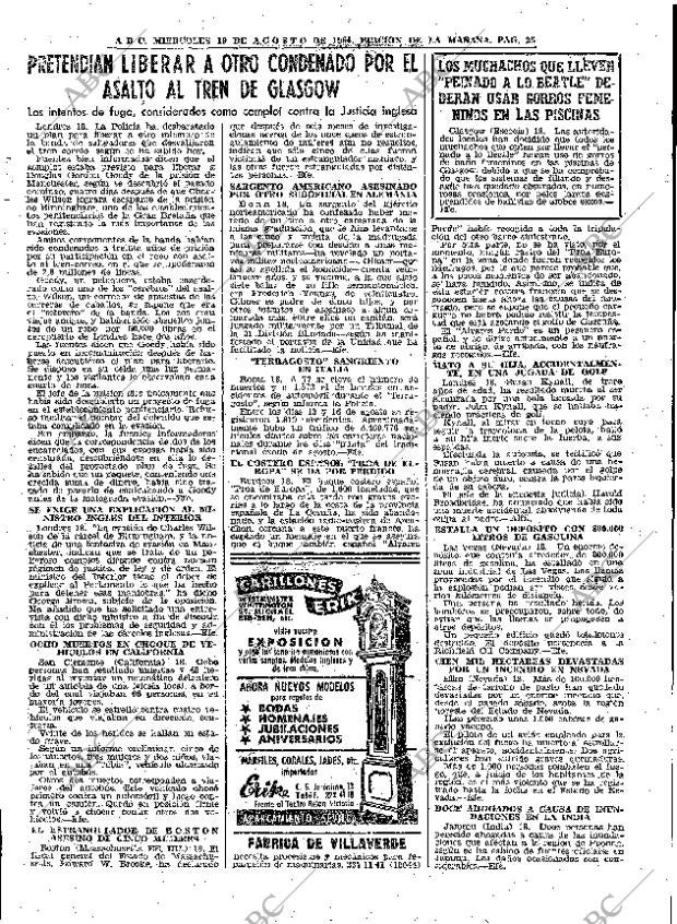 ABC MADRID 19-08-1964 página 25