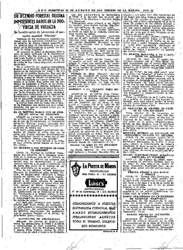 ABC MADRID 19-08-1964 página 28