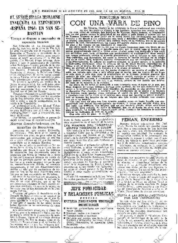 ABC MADRID 19-08-1964 página 29