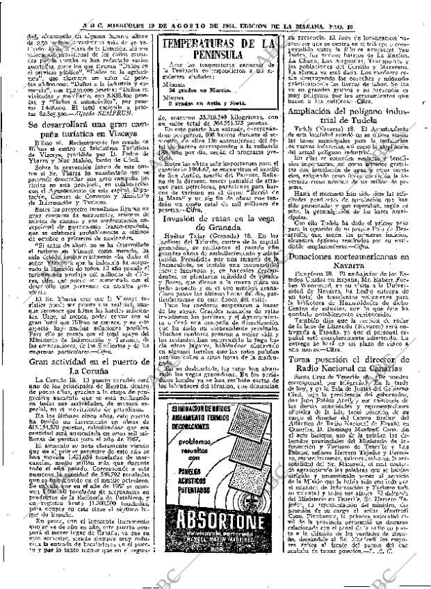 ABC MADRID 19-08-1964 página 30