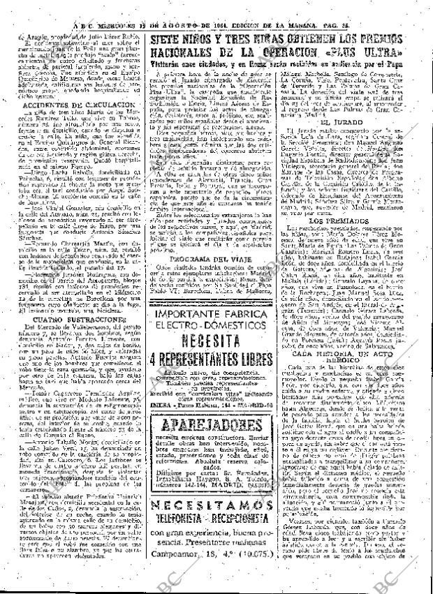 ABC MADRID 19-08-1964 página 35