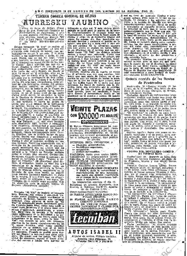 ABC MADRID 19-08-1964 página 37