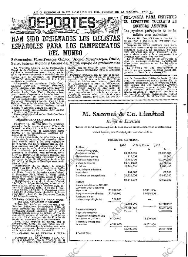 ABC MADRID 19-08-1964 página 41