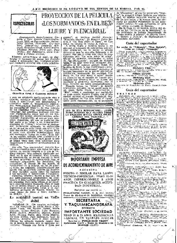 ABC MADRID 19-08-1964 página 45