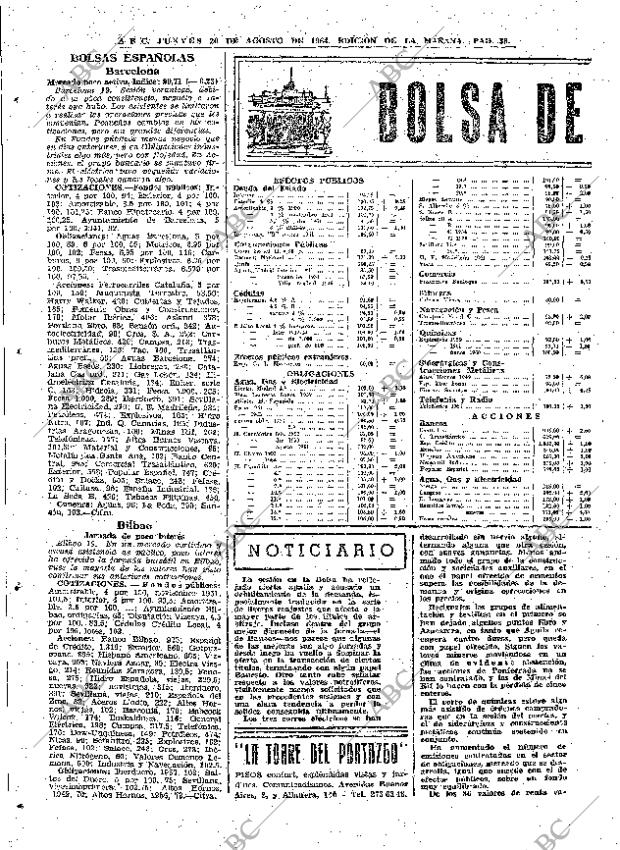 ABC MADRID 20-08-1964 página 38