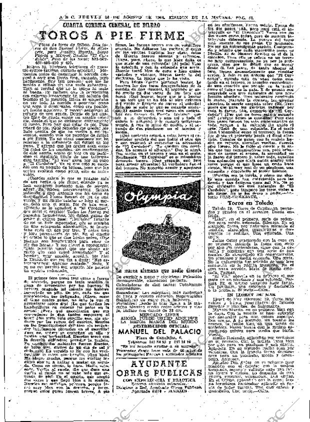 ABC MADRID 20-08-1964 página 40