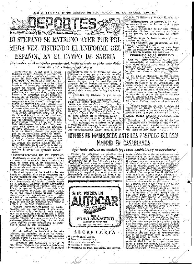 ABC MADRID 20-08-1964 página 41