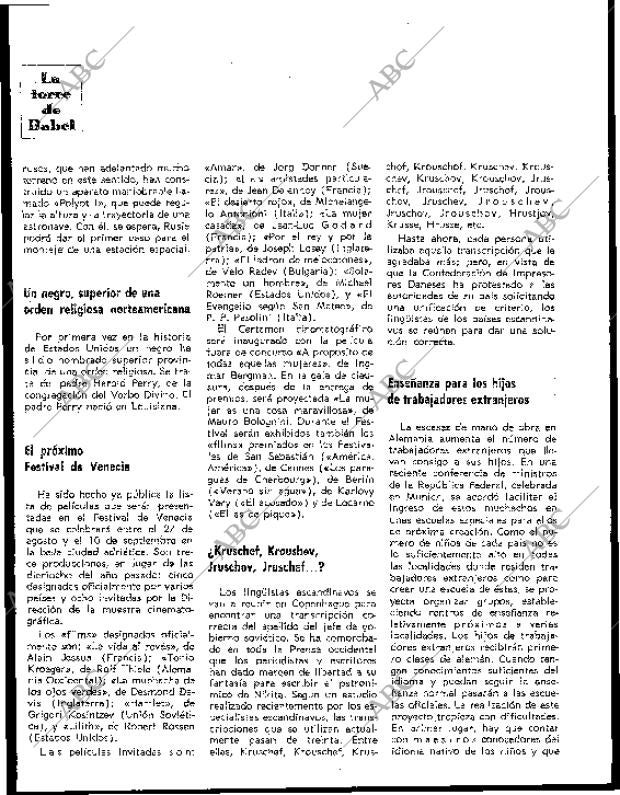 BLANCO Y NEGRO MADRID 22-08-1964 página 66