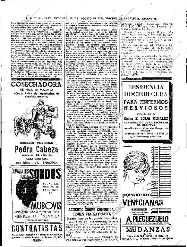 ABC SEVILLA 23-08-1964 página 38