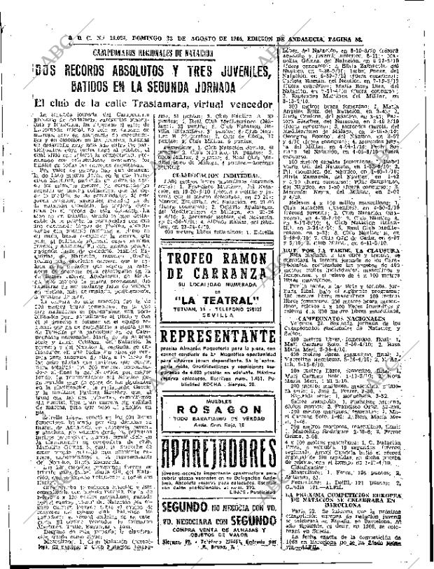 ABC SEVILLA 23-08-1964 página 53