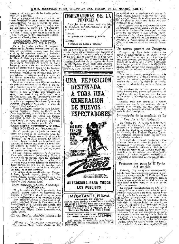 ABC MADRID 26-08-1964 página 34