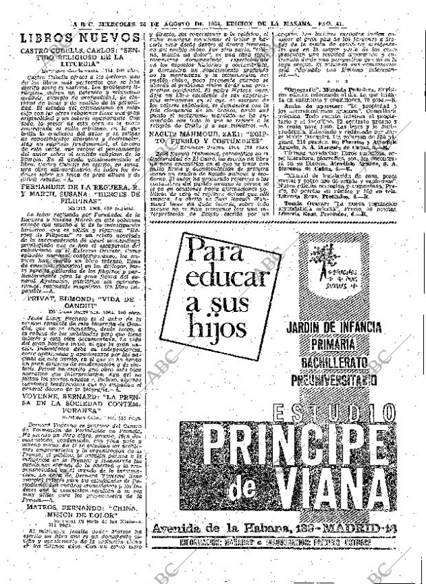 ABC MADRID 26-08-1964 página 41