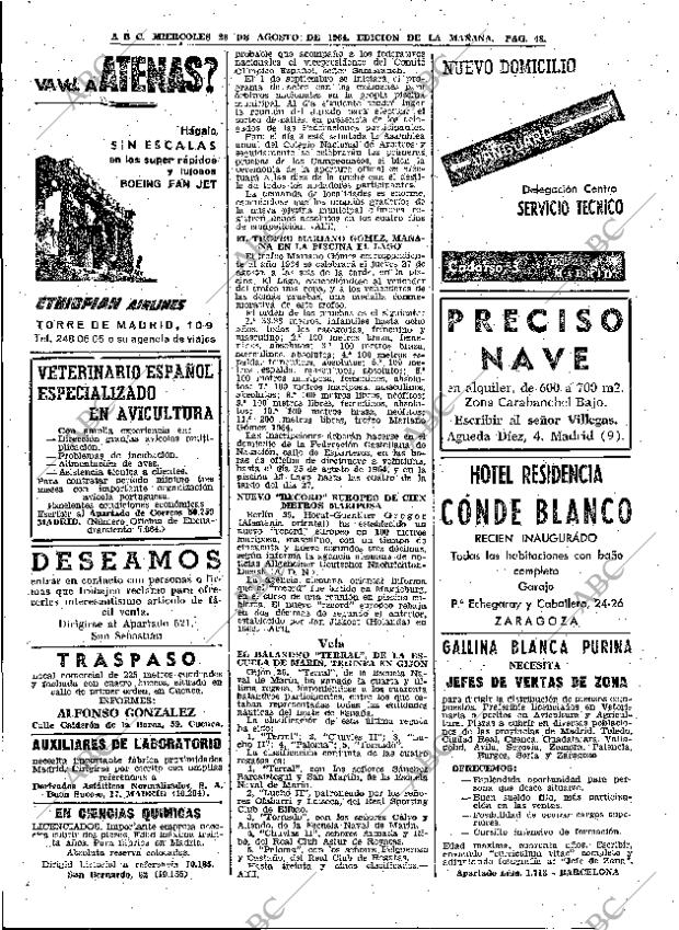 ABC MADRID 26-08-1964 página 48