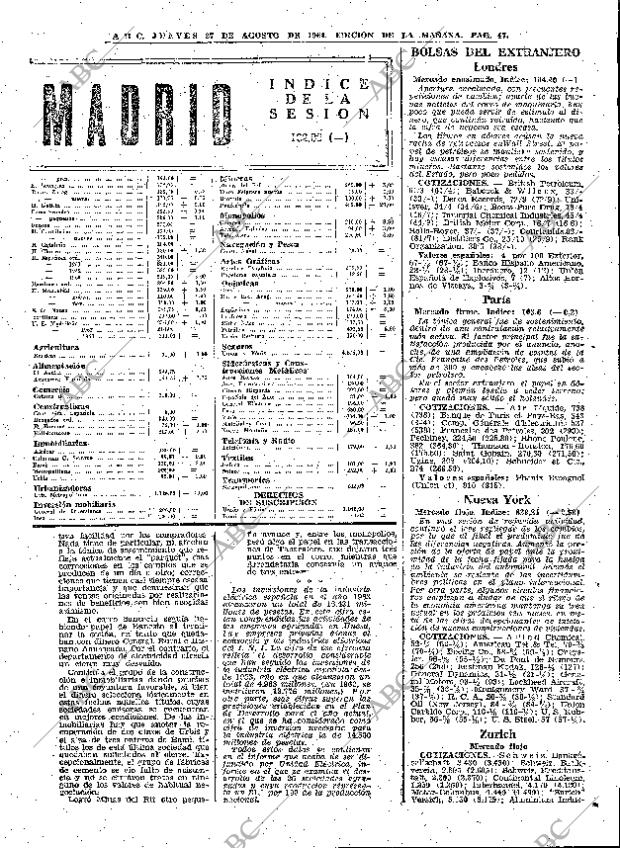 ABC MADRID 27-08-1964 página 47