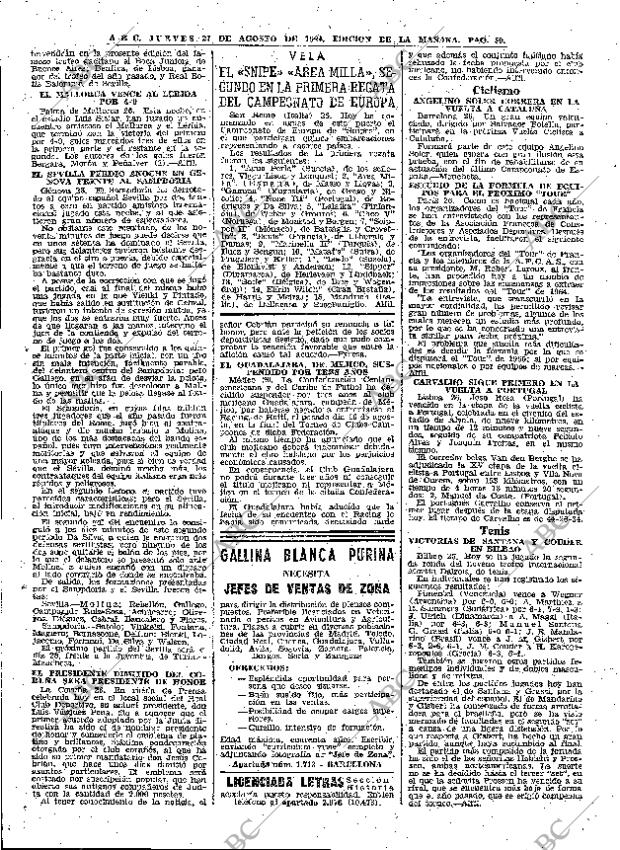 ABC MADRID 27-08-1964 página 50