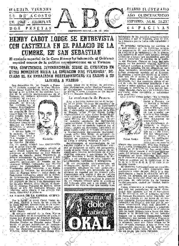 ABC MADRID 28-08-1964 página 23