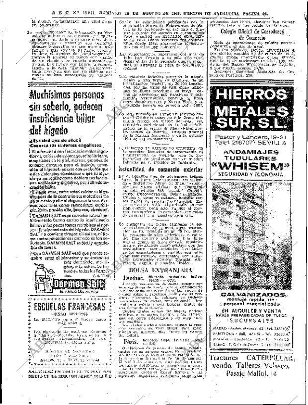 ABC SEVILLA 30-08-1964 página 42