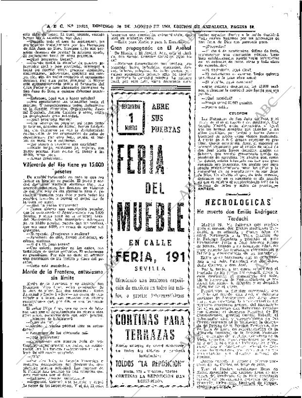 ABC SEVILLA 30-08-1964 página 50