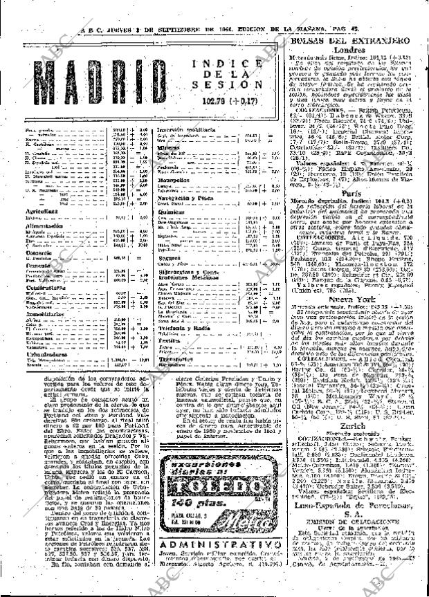 ABC MADRID 03-09-1964 página 43