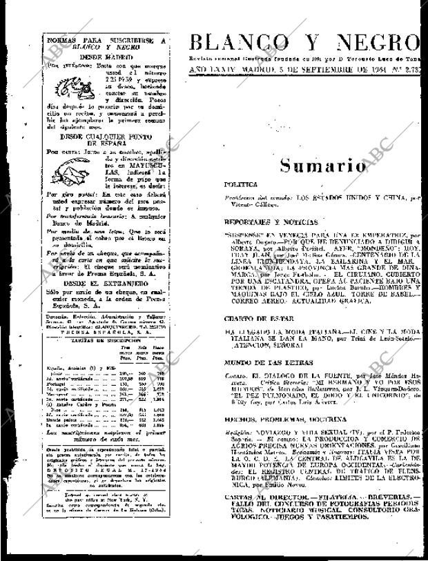 BLANCO Y NEGRO MADRID 05-09-1964 página 3