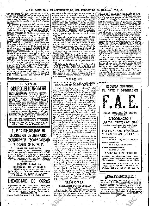 ABC MADRID 06-09-1964 página 62