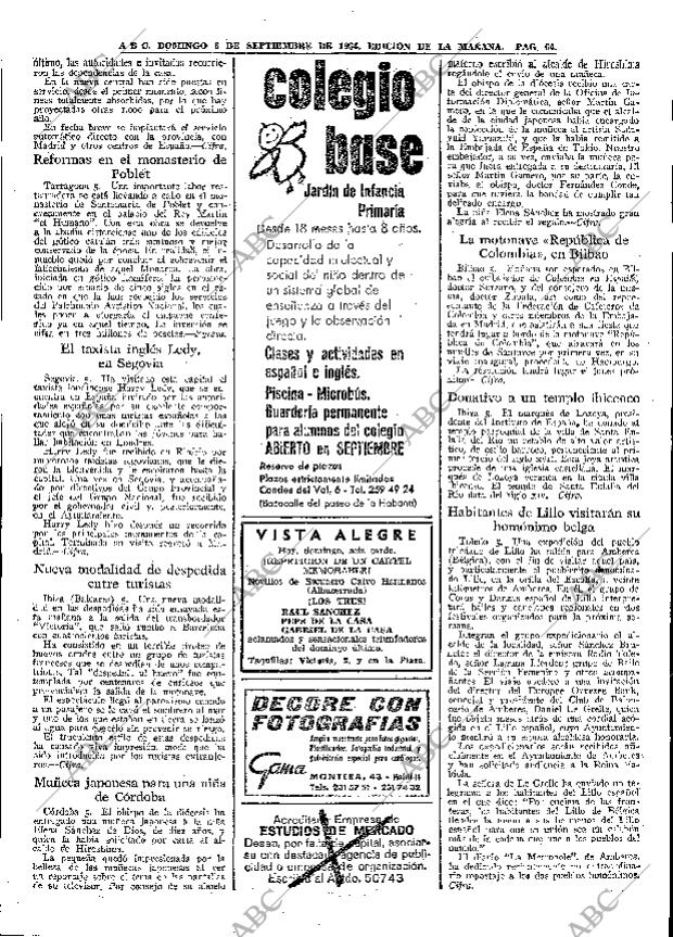 ABC MADRID 06-09-1964 página 64