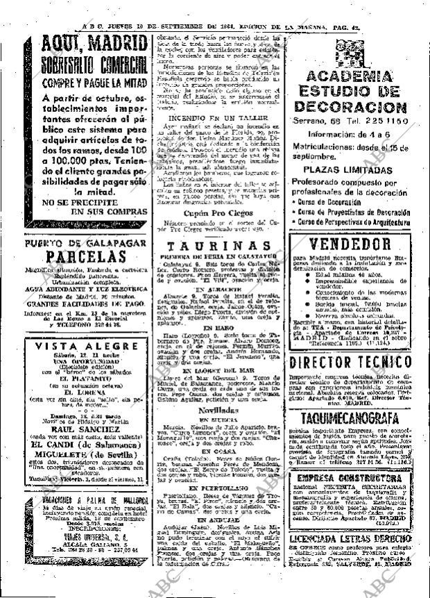 ABC MADRID 10-09-1964 página 42
