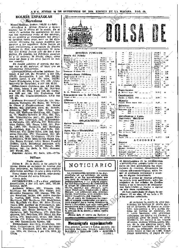ABC MADRID 10-09-1964 página 44