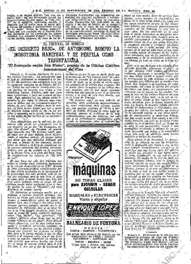 ABC MADRID 10-09-1964 página 54