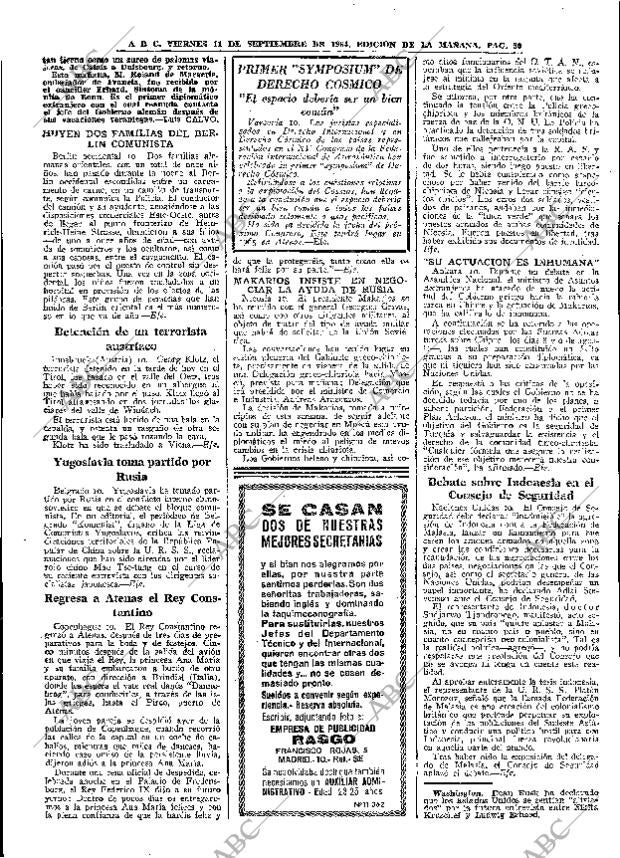 ABC MADRID 11-09-1964 página 30