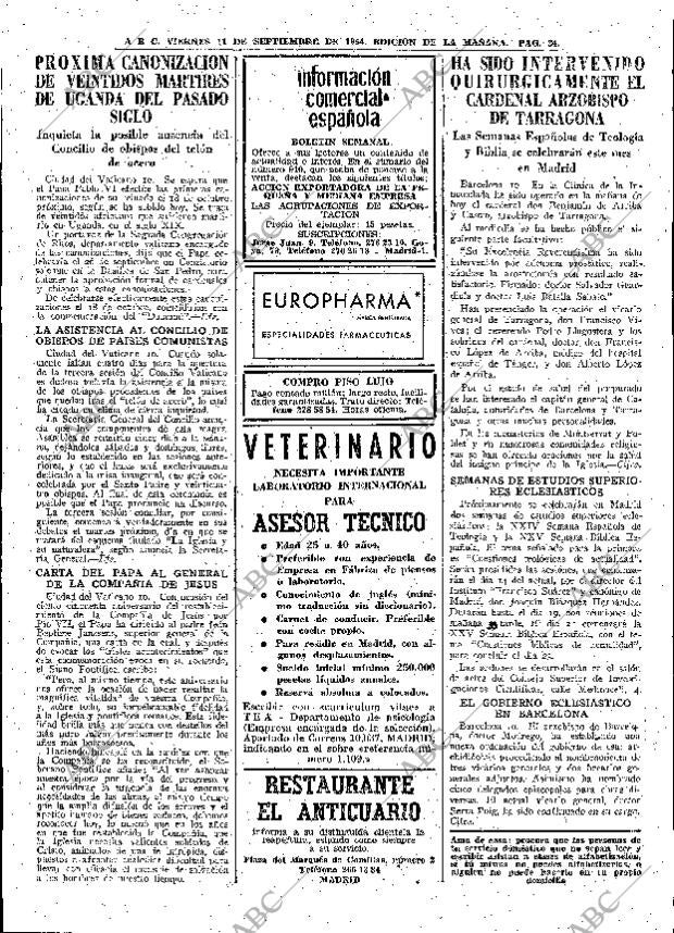 ABC MADRID 11-09-1964 página 34