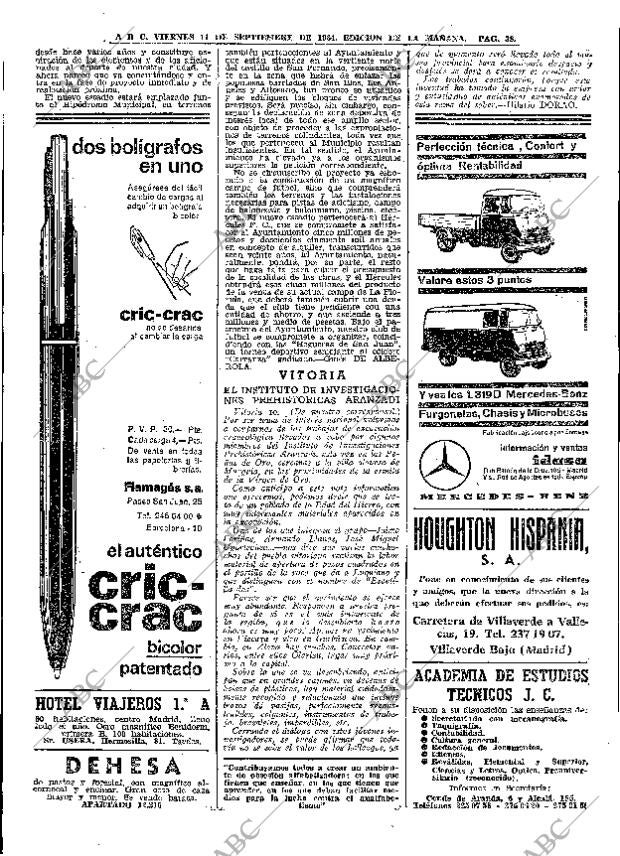 ABC MADRID 11-09-1964 página 38