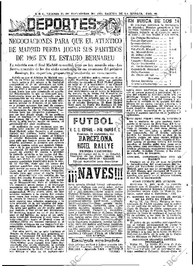 ABC MADRID 11-09-1964 página 49