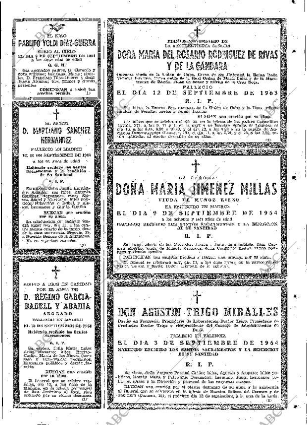 ABC MADRID 11-09-1964 página 65