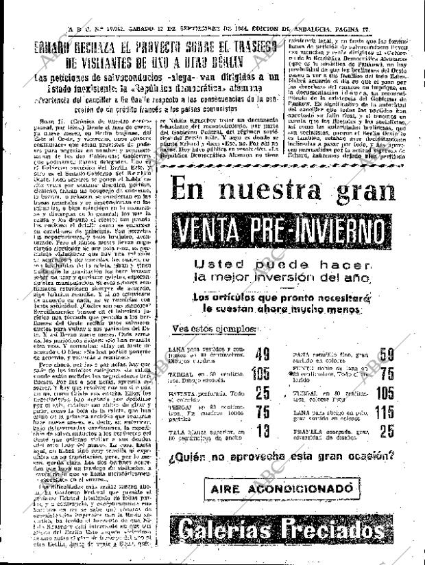 ABC SEVILLA 12-09-1964 página 17