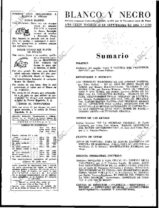 BLANCO Y NEGRO MADRID 12-09-1964 página 3