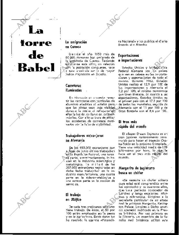 BLANCO Y NEGRO MADRID 12-09-1964 página 74