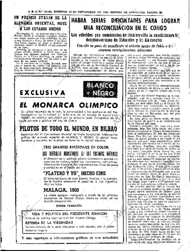 ABC SEVILLA 13-09-1964 página 37