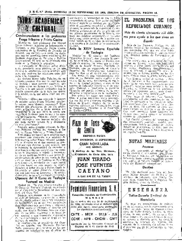 ABC SEVILLA 13-09-1964 página 44