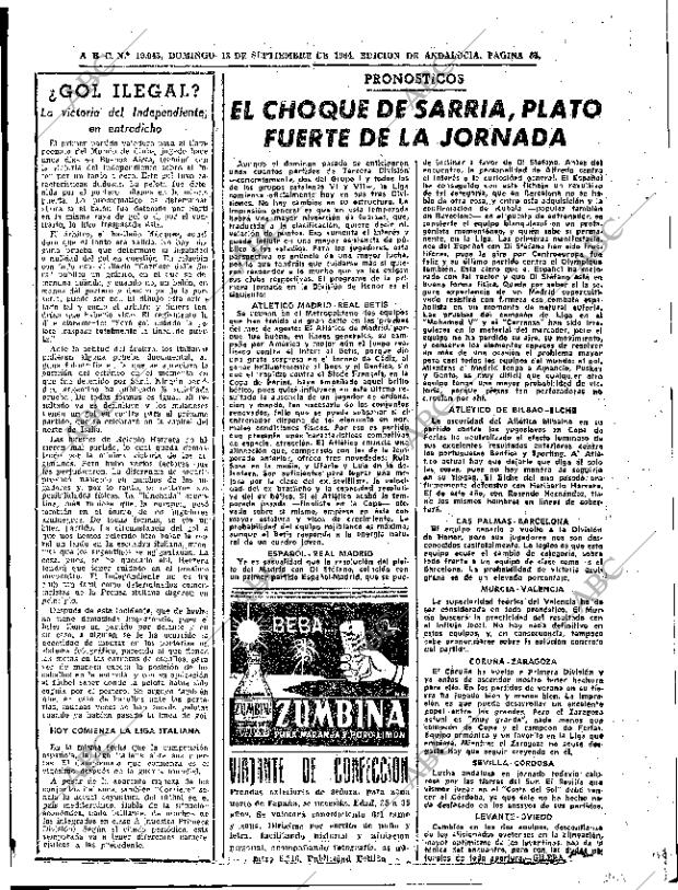 ABC SEVILLA 13-09-1964 página 65