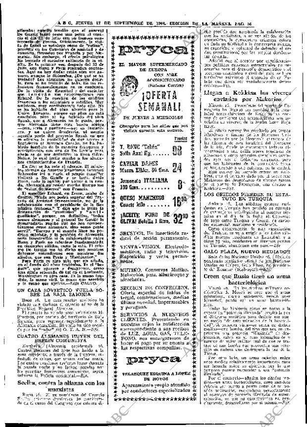 ABC MADRID 17-09-1964 página 36