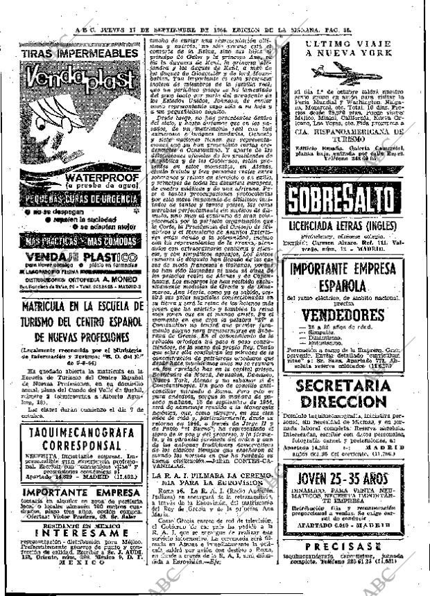 ABC MADRID 17-09-1964 página 38