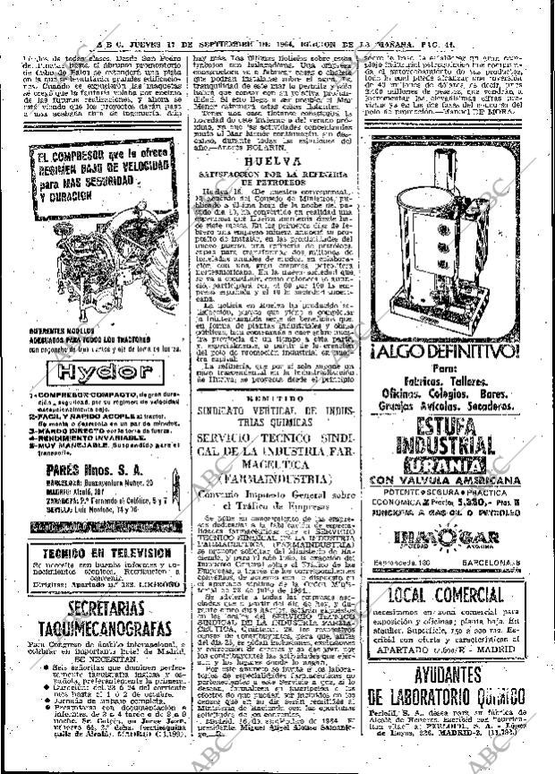 ABC MADRID 17-09-1964 página 44