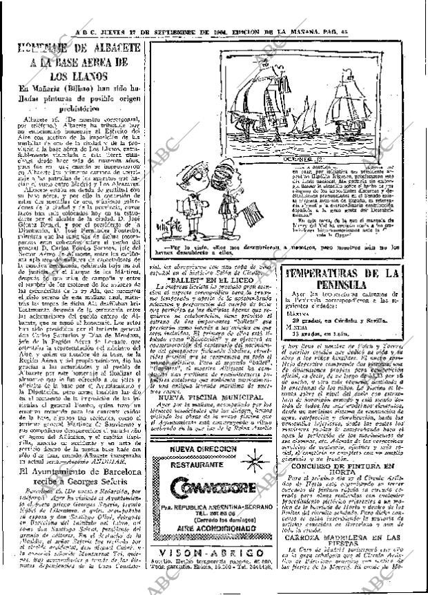 ABC MADRID 17-09-1964 página 45