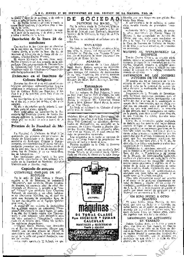 ABC MADRID 17-09-1964 página 50