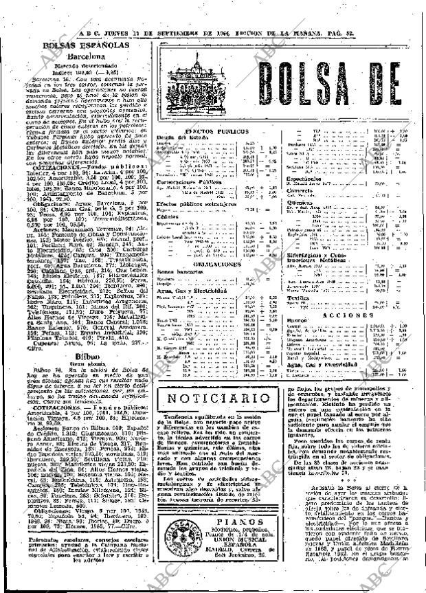 ABC MADRID 17-09-1964 página 52