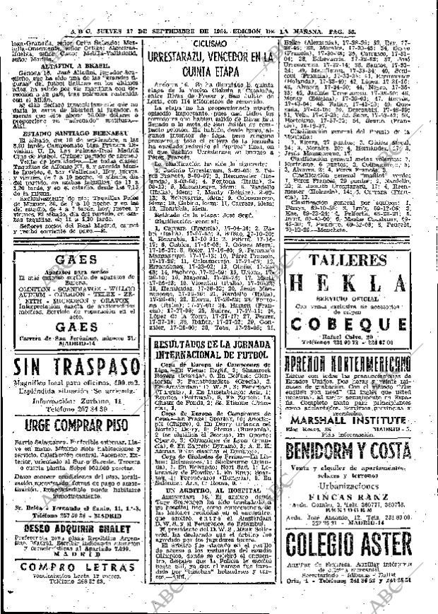 ABC MADRID 17-09-1964 página 56