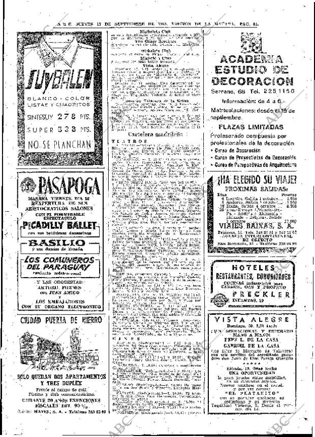 ABC MADRID 17-09-1964 página 61