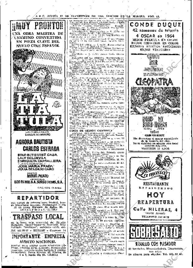 ABC MADRID 17-09-1964 página 62